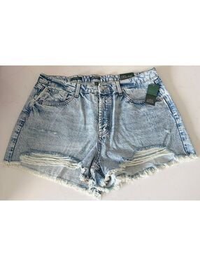 Wild Fable Light Wash Distressed High Rise Shorts Women Size 17